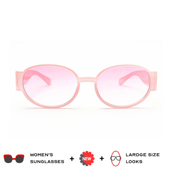 Onion Pink Ovel Sunglasses for Women – 100% UV Protection – code 1198